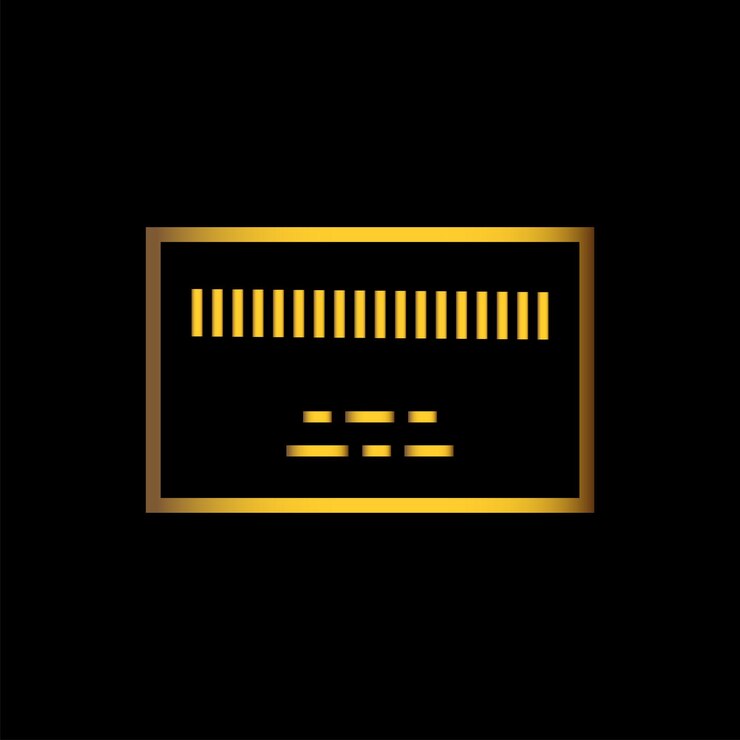 Vector carrito de crédito de color dorado icono plantilla vectorial logotipo colección de moda diseño plano