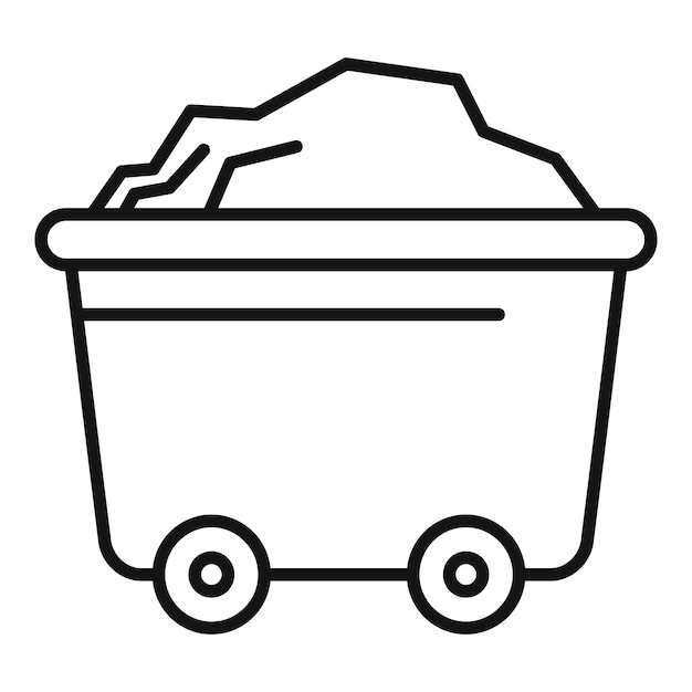 Carrito de minería para el transporte de piedras para la industria de la construcción