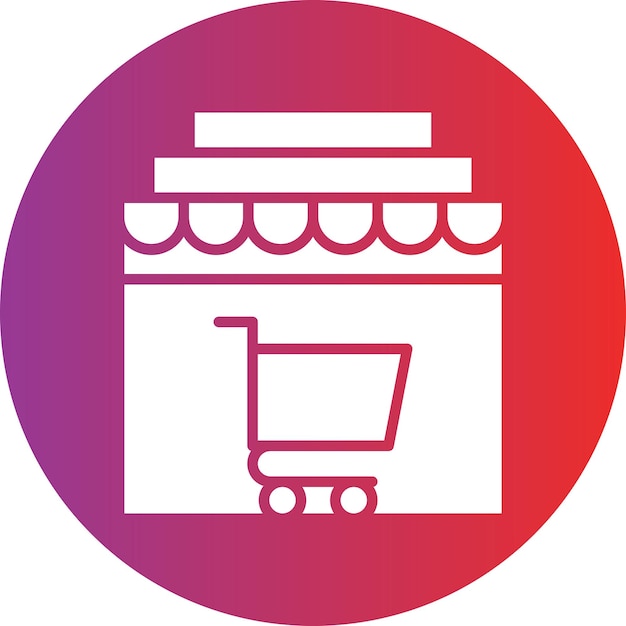 un carro de compras con un carrito de compras en él