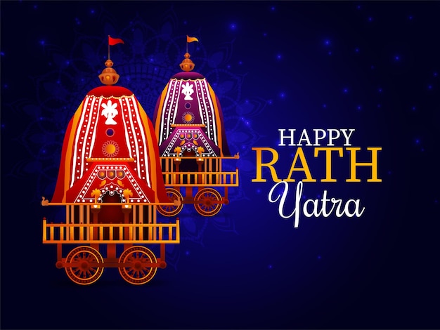 Carro creativo para happy rath yatra.