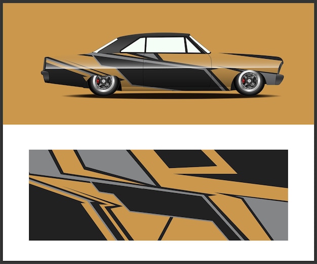 Un carro con un diseño que dice "carro".
