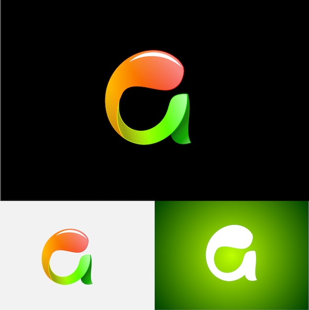 Carta 3d un logotipo moderno