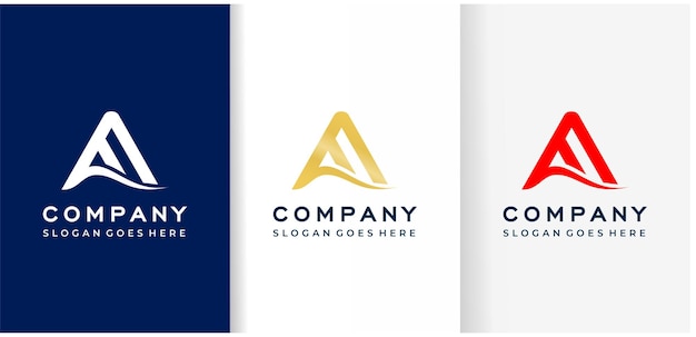 carta af logo triangulo premium vector