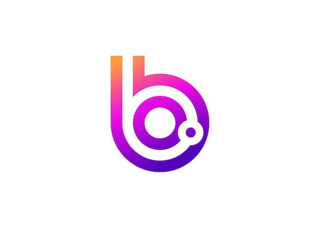 Carta B Tecnología plantilla de diseño de logotipo de monograma vectorial Carta B molécula Ciencia y biotecnología