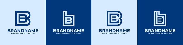 Carta BB Logotipo adecuado para negocios con las iniciales BB