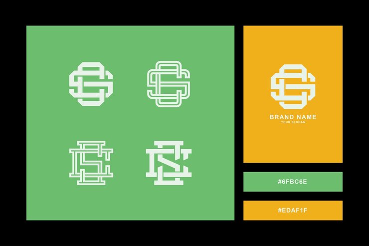 Vector carta de colección de monogramas cs o sc con estilo de enclavamiento para marca, ropa, ropa, ropa de calle