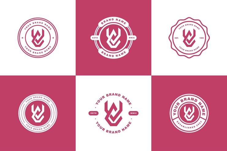 Vector carta de colección de monogramas cv o vc con enclavamiento, estilo moderno, diseño de placa para marca de ropa