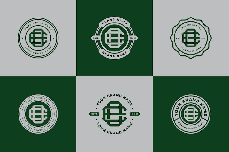 Vector carta de colección de monogramas eo u oe con diseño de insignia de estilo interlock para ropa de marca