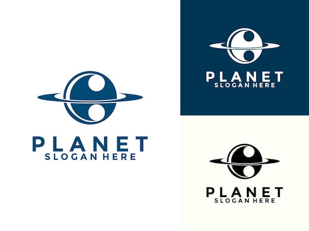 Carta creativa C con diseño de logotipo del planeta con concepto moderno ilustración del icono vectorial del logotipo de la galaxia