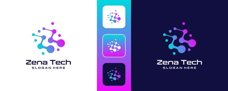Vector carta creativa z diseño del logotipo de la tecnología digital moderna