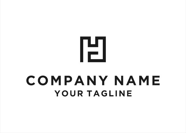Carta de diseño del logotipo Ch Hc