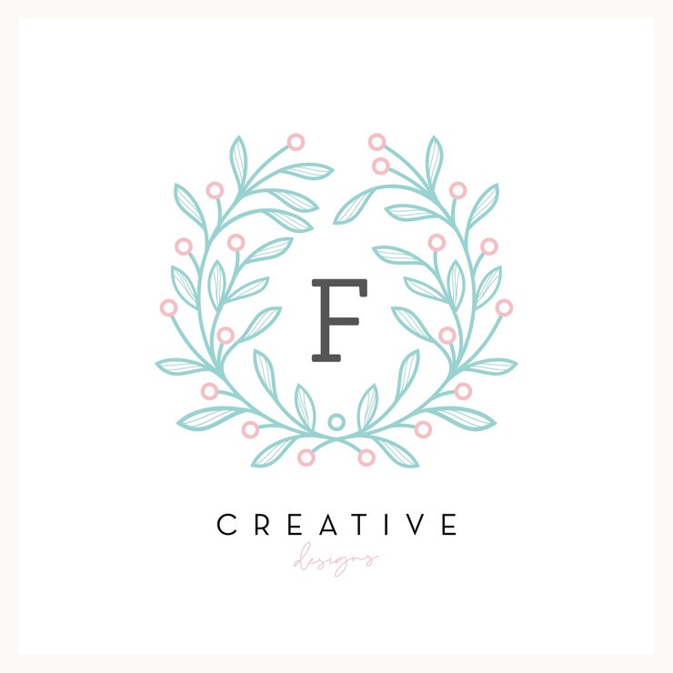 Vector carta de diseño de logotipo floral de lujo de la a a la z para el negocio de belleza cosmética
