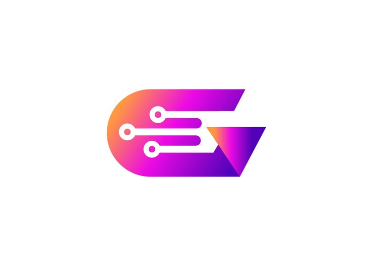Vector carta g tecnología modelo de diseño de logotipo de monograma vectorial carta g molécula ciencia y biotecnología
