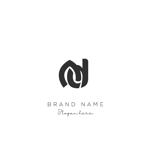 Carta inicial AD Diseño del logotipo AD plantilla del logotipo Creative y moderno logotipo AD