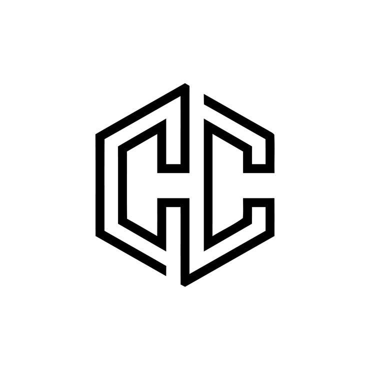 Vector carta inicial cc diseño de logotipo plantilla vector de diseño