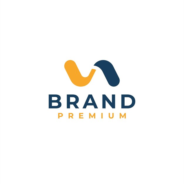CARTA INICIAL MONOGRAMA VA DISEÑO DE LOGOTIPO AV