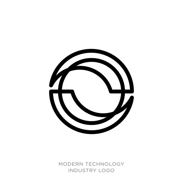 Vector carta inicial o plantilla de diseño del logotipo ilustración vectorial elemento círculo