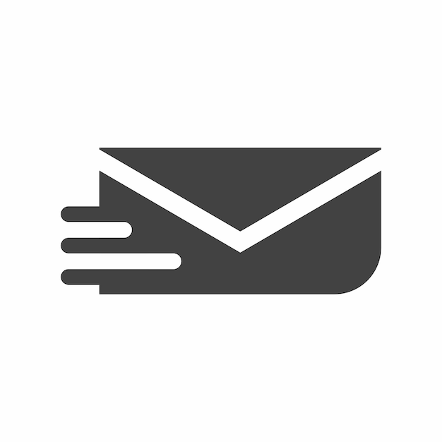 una carta con una letra en ella que dice correo en ella