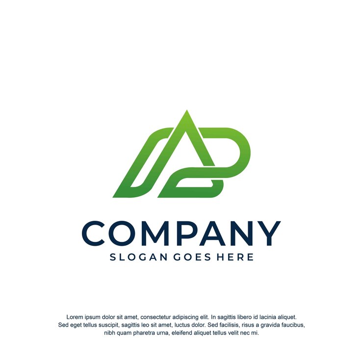Vector carta logo inicial ap premium vector