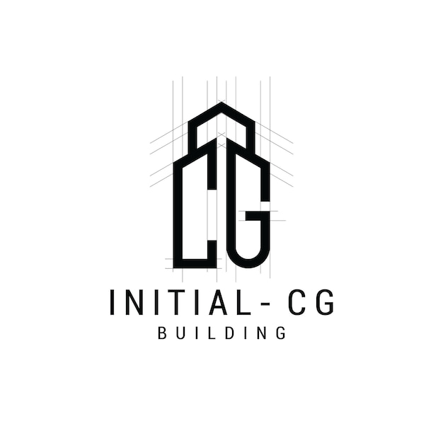 Carta Marca CG Logotipo creativo