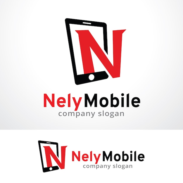 Carta N Template de diseño de logotipo móvil Vector de diseño de emblema Concepto de diseño Símbolo creativo Icono
