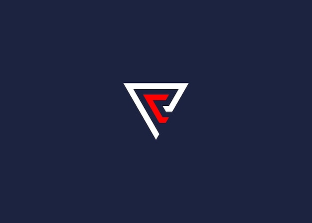 carta pc con logotipo triángulo diseño de icono de diseño vectorial inspiración de plantilla de diseño