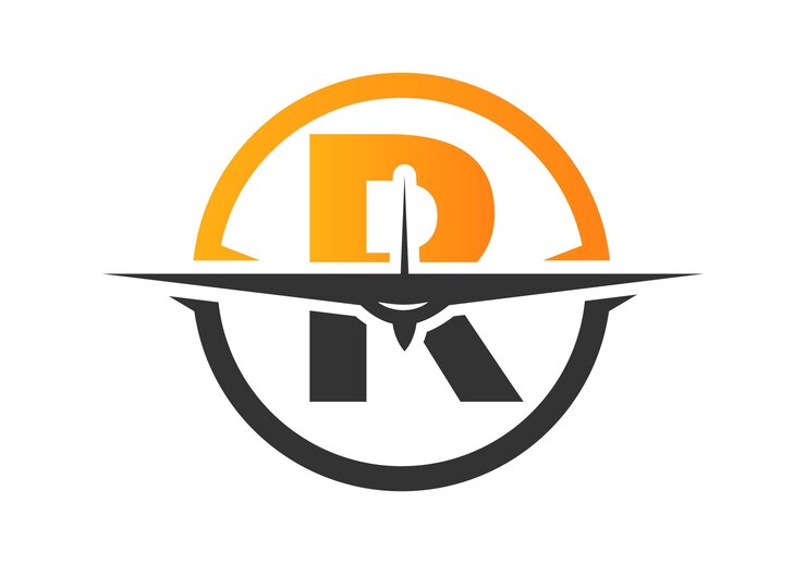 Vector carta r diseño del logotipo del faro plantilla vectorial logotipo moderno del faro vectorial