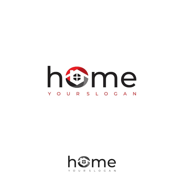 Carta simple Concepto de diseño de logotipo de casa para su empresa