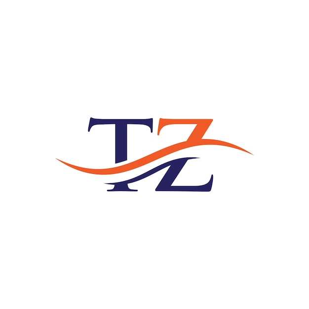Carta TZ creativa con concepto de lujo Diseño de logotipo TZ moderno para identidad empresarial y empresarial