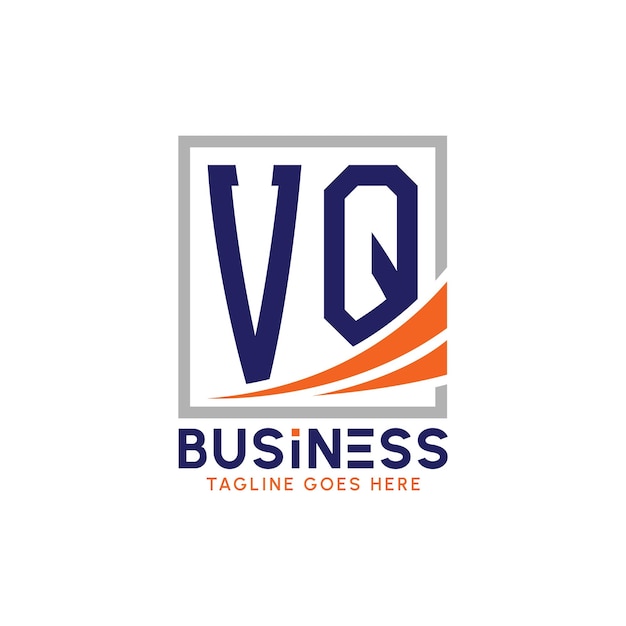Carta VQ Logotipo de negocio Logotipo moderno de VQ para la marca corporativa Logotipo de éxito de crecimiento de VQ