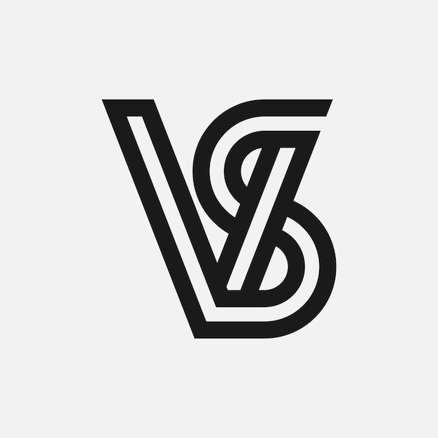 Carta VS o SA Logo Monograma La letra V del logotipo con el elemento de plantilla de diseño de combinación S