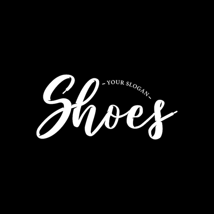 carta Zapato Logo Vector simple inspiración