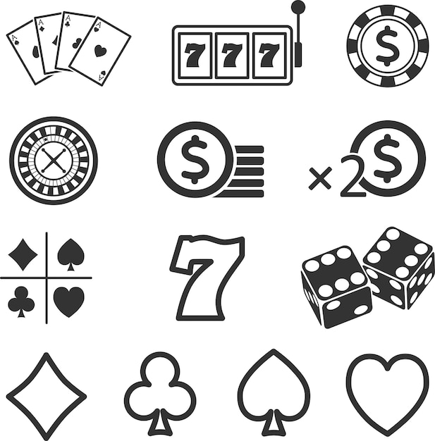 Vector las cartas de blackjack