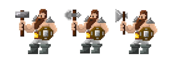 cartas de pixel art para juegos