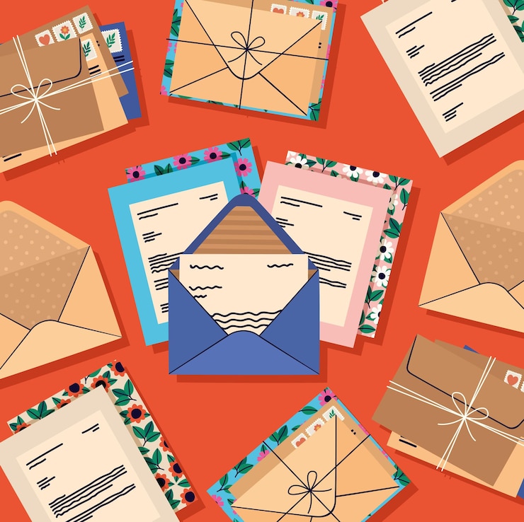 Vector cartas y sobres