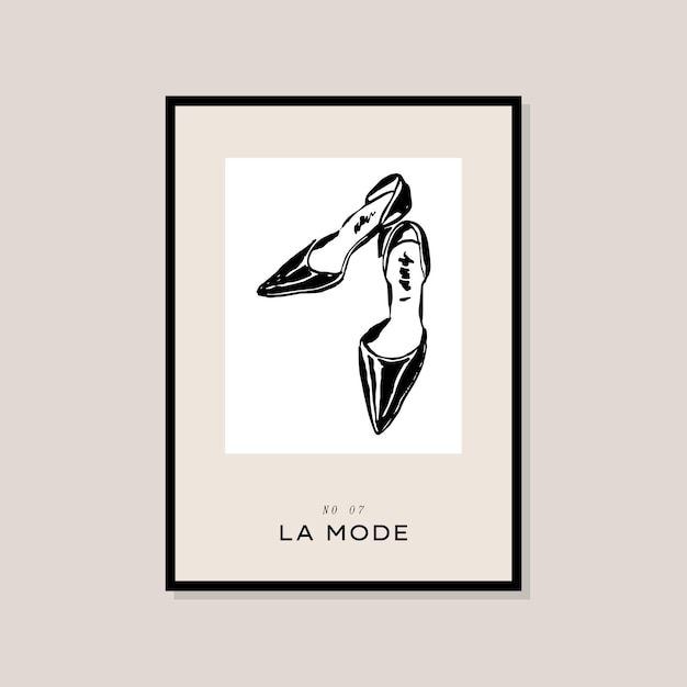 Cartel abstracto de las impresiones del arte del estilo boho para la colección de arte de la pared