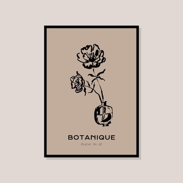 Cartel abstracto de las impresiones del arte del estilo boho para la colección de arte de la pared