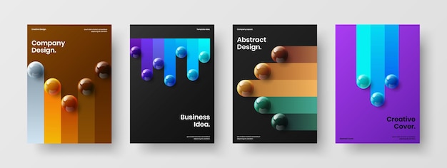 Cartel aislado A4 diseño vector concepto composición