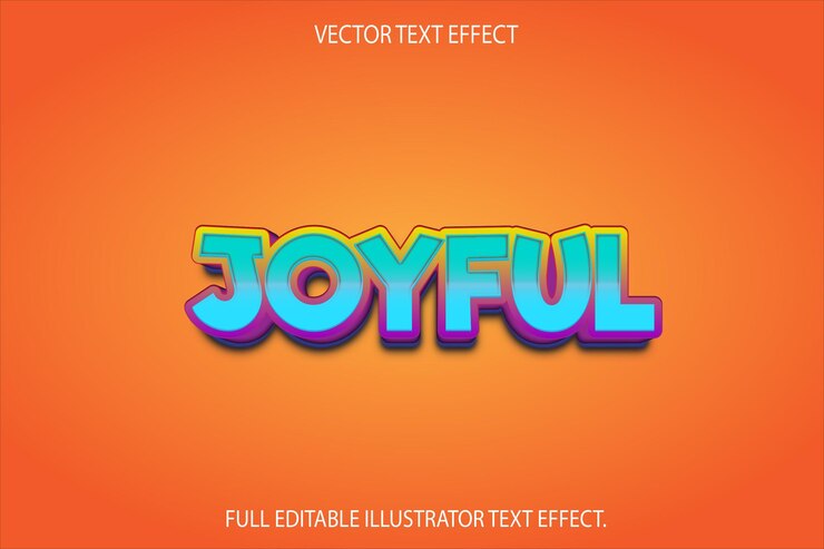 Vector un cartel para la alegría con el texto feliz