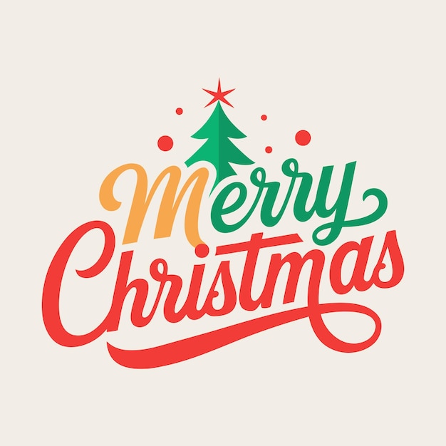 Un cartel con un árbol de Navidad en él que dice Feliz Navidad