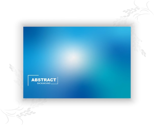 un cartel azul y blanco que dice abstracto en él