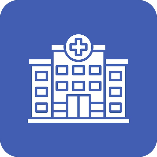 un cartel azul y blanco que dice clínica médica