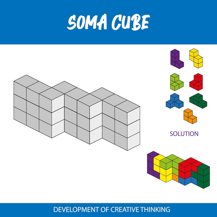 Vector un cartel azul y blanco que dice cubo de soma.