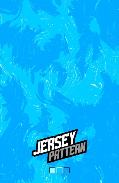 Vector un cartel azul que dice patrón de jersey en él.