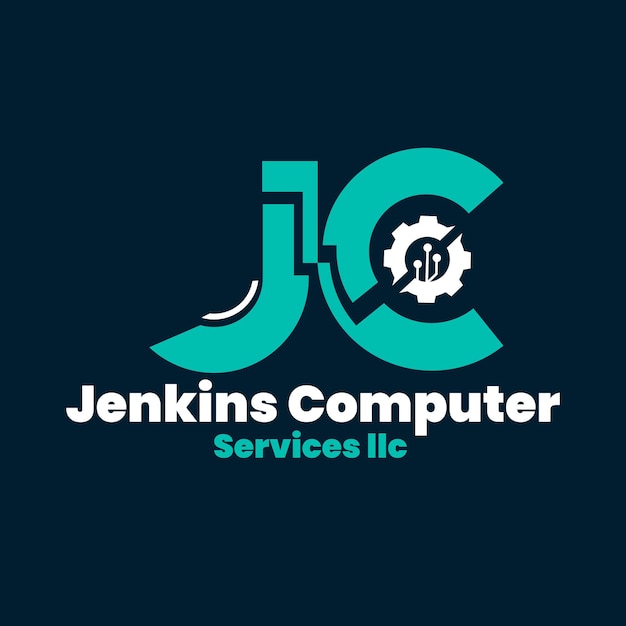 un cartel azul que dice servicio de JC