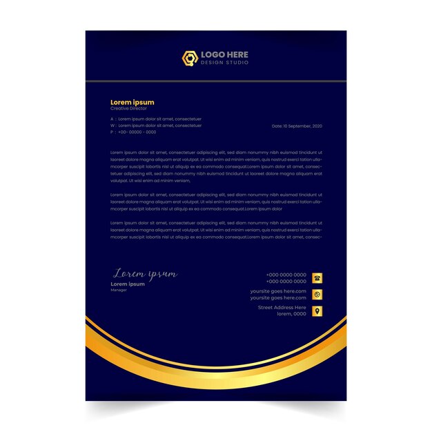 un cartel azul con texto dorado y negro que dice "la estrella dorada"