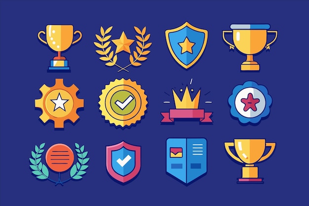 un cartel azul con varios logotipos de los mejores equipos