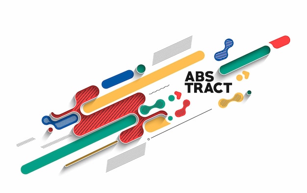 Cartel de banner abstracto con espacio de su texto, ilustración vectorial Formas de diseño.