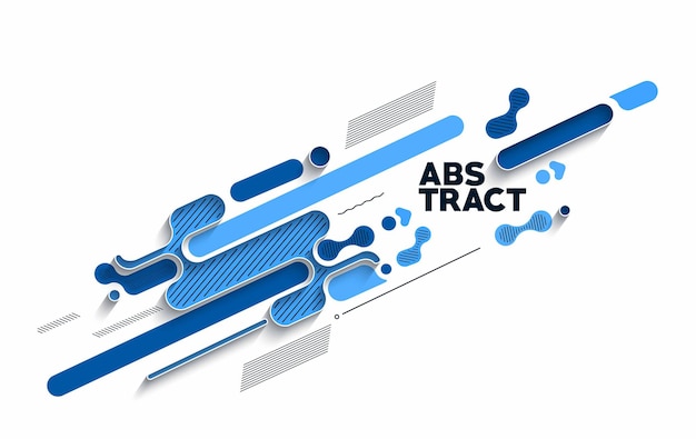 Cartel de banner abstracto con espacio de su texto, ilustración vectorial Formas de diseño.