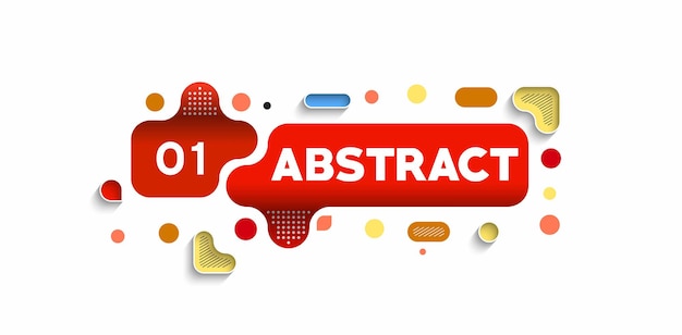 Cartel de banner abstracto con espacio de su texto, ilustración vectorial Formas de diseño.